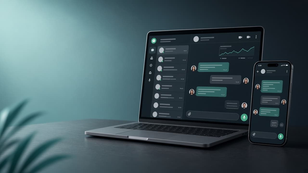 WhatsApp CRM inbox and dashboard preview